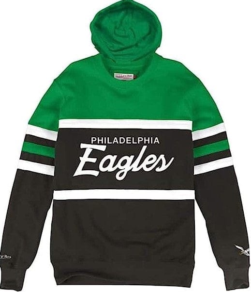 Dynasty Sports & Framing Sweatshirts, Hoodies, & Jackets - Football Small / Kelly Green & Black Philadelphia Eagles Mitchell & Ness Head Coach Hoodie