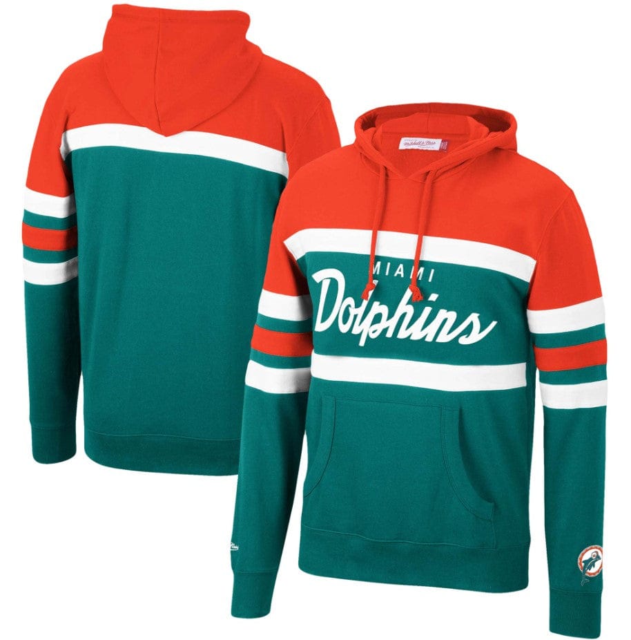 Dynasty Sports & Framing Sweatshirts, Hoodies, & Jackets - Football Small Miami Dolphins Mitchell & Ness Head Coach Hoodie