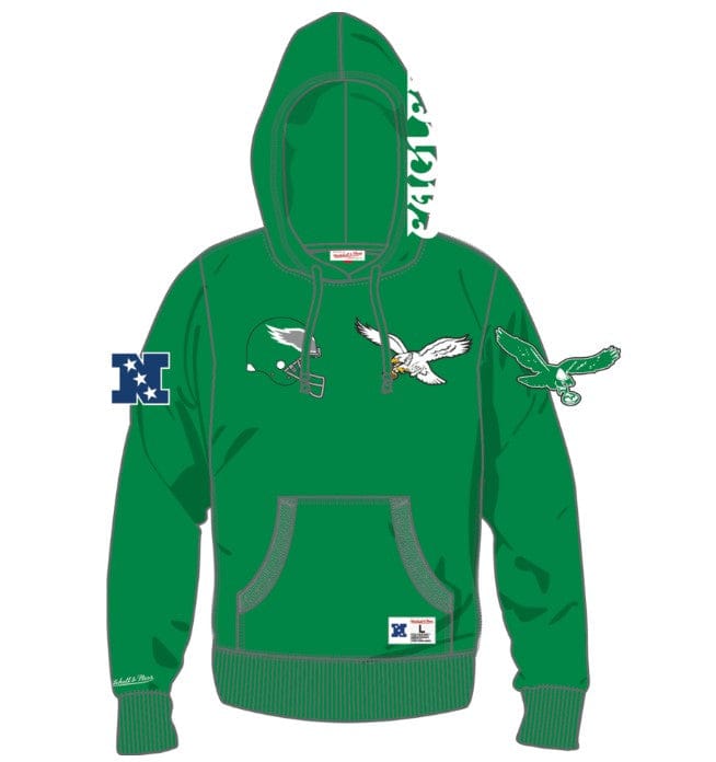 Dynasty Sports & Framing Sweatshirts, Hoodies, & Jackets - Football Small Philadelphia Eagles Mitchell & Ness Heritage City Connection Green Hoodie