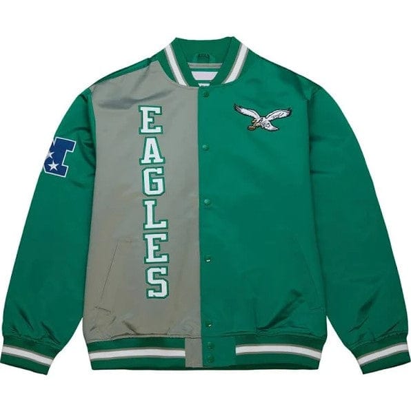 Dynasty Sports & Framing Sweatshirts, Hoodies, & Jackets - Football Small Philadelphia Eagles Mitchell & Ness OG 2.0 Lightweight Satin Jacket