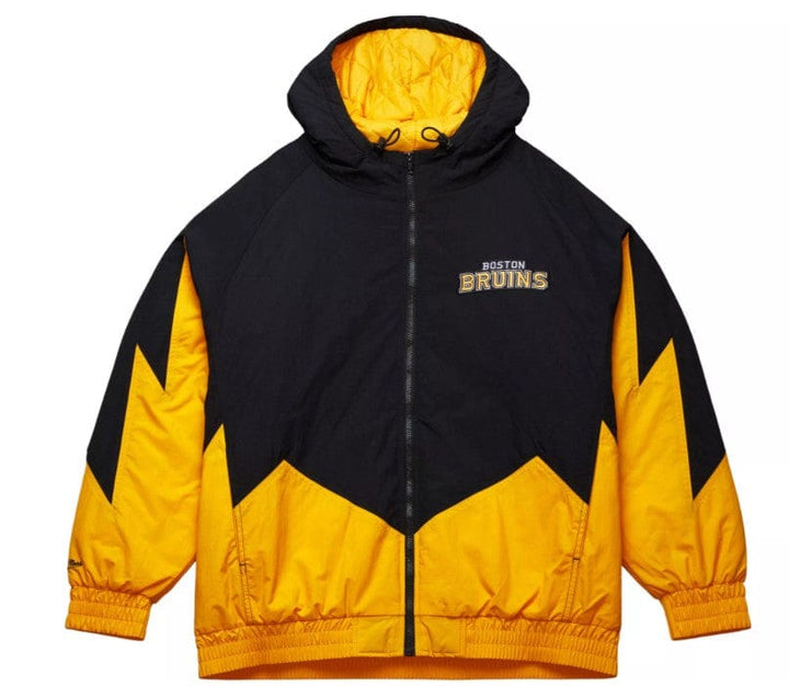 Dynasty Sports & Framing Sweatshirts, Hoodies, & Jackets - Hockey Boston Bruins Mitchell & Ness Retro Gold Windbreaker Jacket