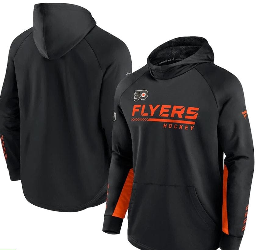 Dynasty Sports & Framing Sweatshirts, Hoodies, & Jackets - Hockey Small Philadelphia Flyers Authentic Pro Locker Room Raglan Hoodie