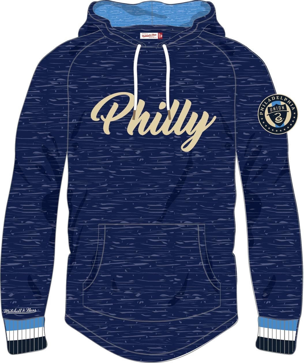Dynasty Sports & Framing Sweatshirts, Hoodies, & Jackets - Soccer Small Philadelphia Union Mitchell & Ness Legendary Slub Long-Sleeve Hoodie