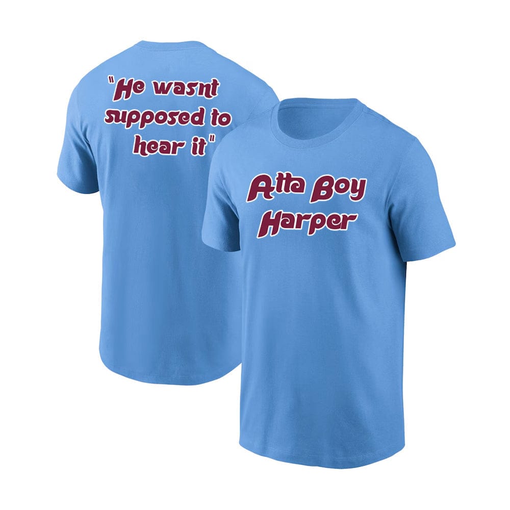 Dynasty Sports & Framing T-Shirts - Baseball Bryce Harper 'Atta Boy' Phillies Playoff T-Shirt
