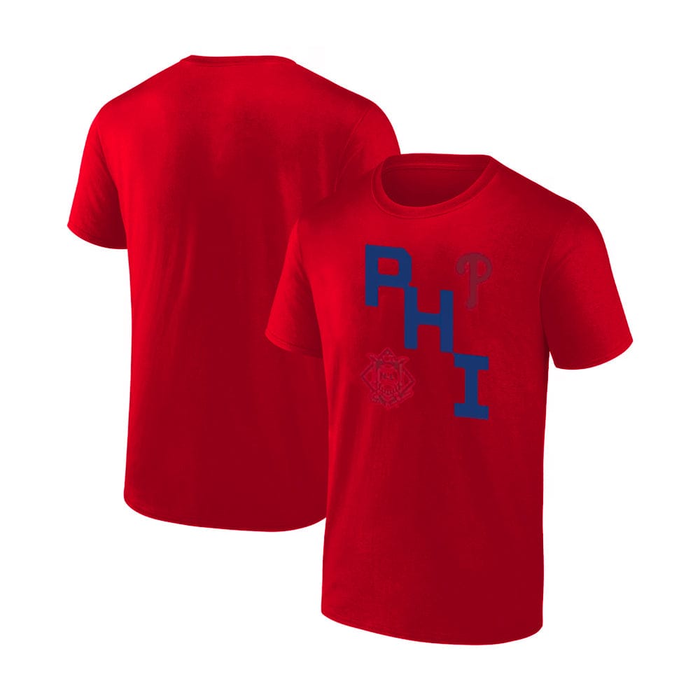 Dynasty Sports & Framing T-Shirts - Baseball Philadelphia Phillies Fundamentals Record Shattered T-Shirt - Red