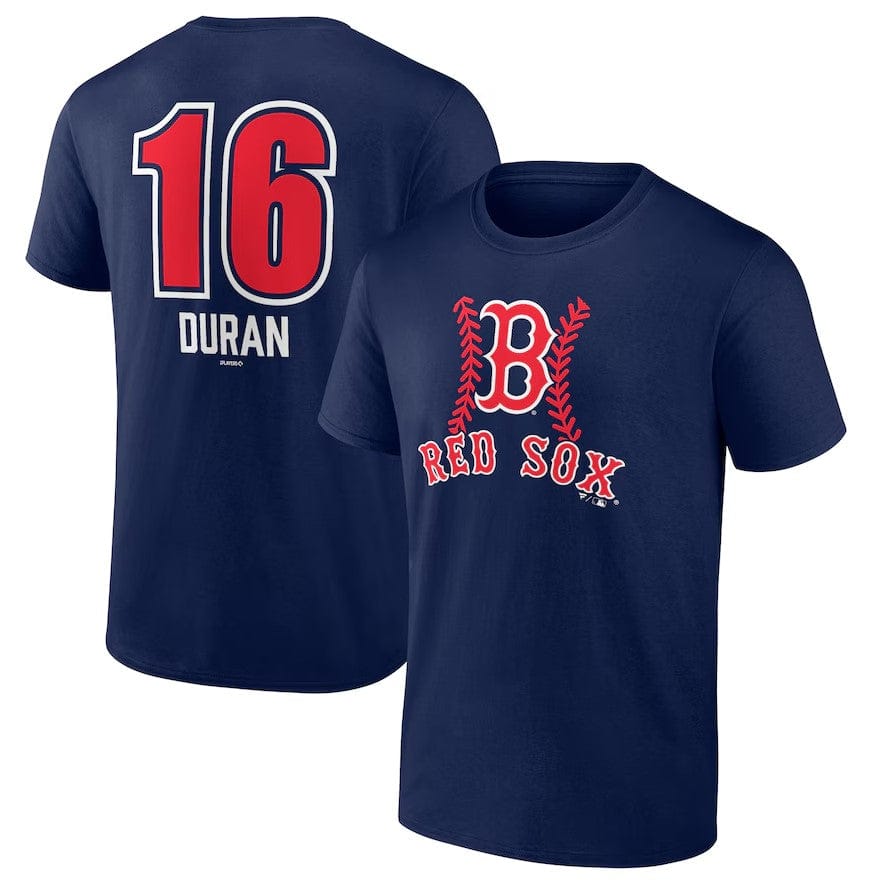 Dynasty Sports & Framing T-Shirts - Baseball Small Jarren Duran Boston Red Sox Fastball Player Name & Number T-Shirt - Navy