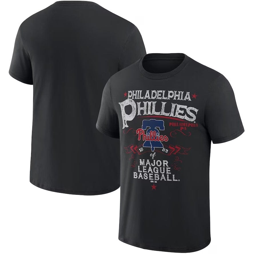 Dynasty Sports & Framing T-Shirts - Baseball Small Philadelphia Phillies Darius Rucker Collection Beach Splatter T-Shirt - Black