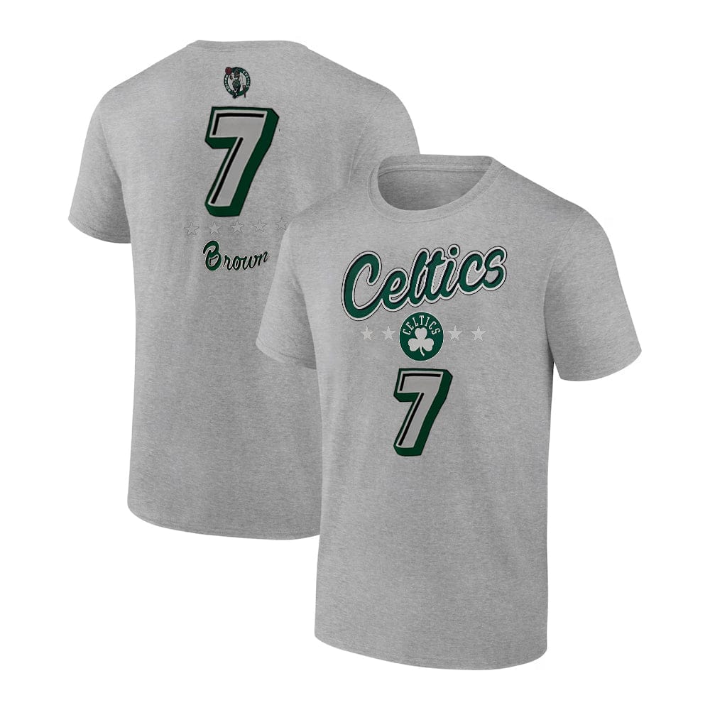 Dynasty Sports & Framing T-Shirts - Basketball Kids 10/12 Jaylen Brown Boston Celtics Youth Player Logo T-Shirt
