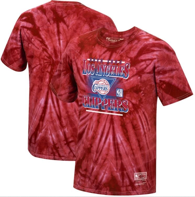 Dynasty Sports & Framing T-Shirts - Basketball Medium Los Angeles Clippers Mitchell & Ness Tie Dye Elevate T-Shirt