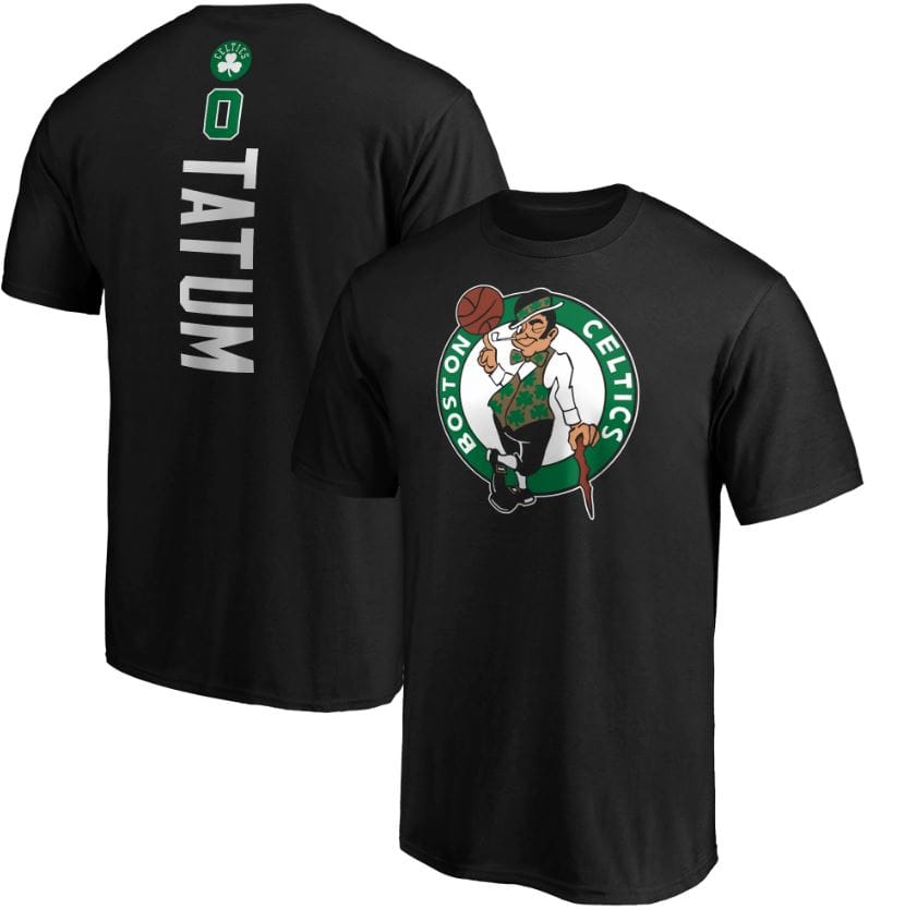Dynasty Sports & Framing T-Shirts - Basketball Small Jayson Tatum Boston Celtics Playmaker T-Shirt - Black