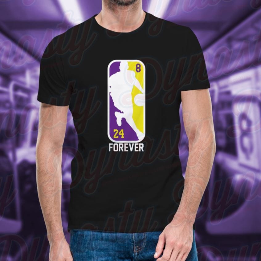 Dynasty Sports & Framing T-Shirts - Basketball Small Kobe Bryant 8 & 24 Mamba Forever Logo T-Shirt