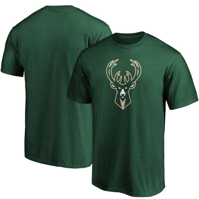 Dynasty Sports & Framing T-Shirts - Basketball Small Milwaukee Bucks Green Primary Team Logo T-Shirt