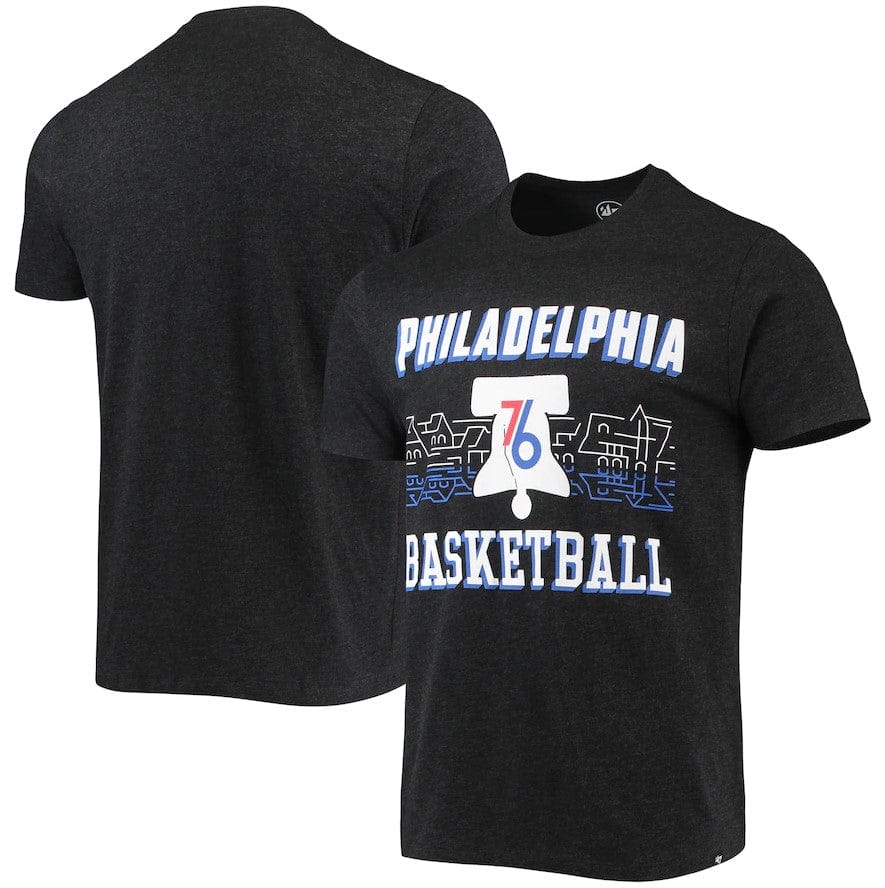 Dynasty Sports & Framing T-Shirts - Basketball Small Philadelphia 76ers '47 City Edition Black Club T-Shirt