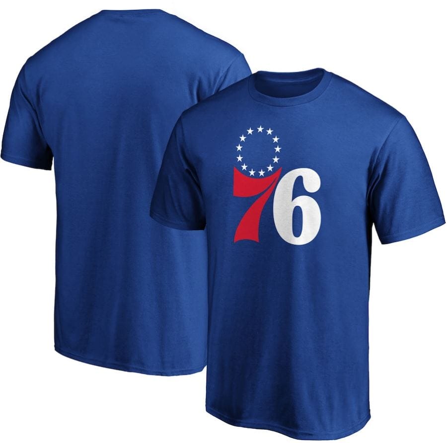 Dynasty Sports & Framing T-Shirts - Basketball Small Philadelphia 76ers Royal Primary Team Logo T-Shirt