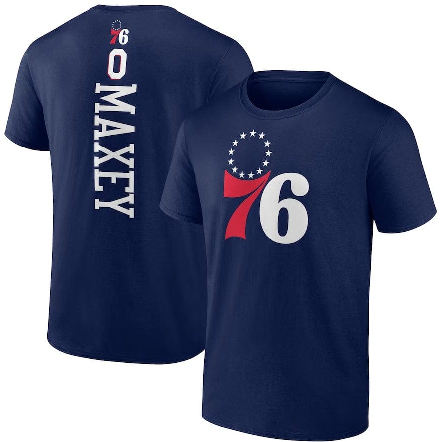 Dynasty Sports & Framing T-Shirts - Basketball Small Tyrese Maxey Philadelphia 76ers Playmaker T-Shirt - Royal Blue