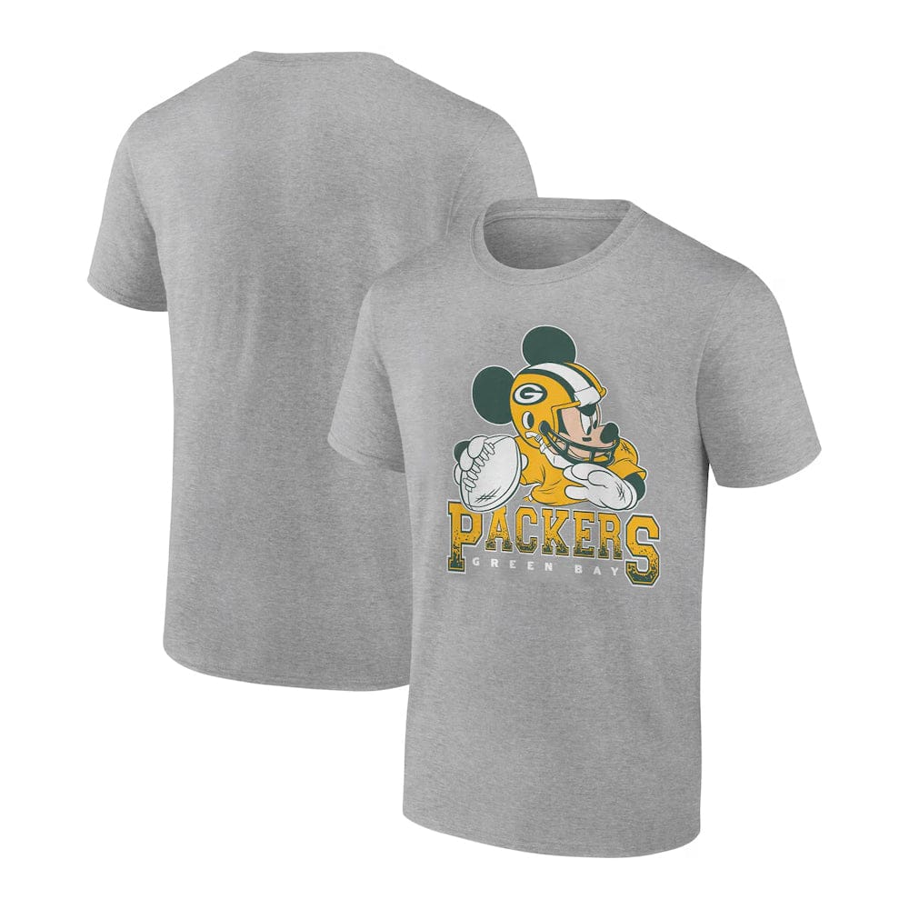Dynasty Sports & Framing T-Shirts - Football Green Bay Packers Mickey at Quarterback Disney Vintage Football T-Shirt