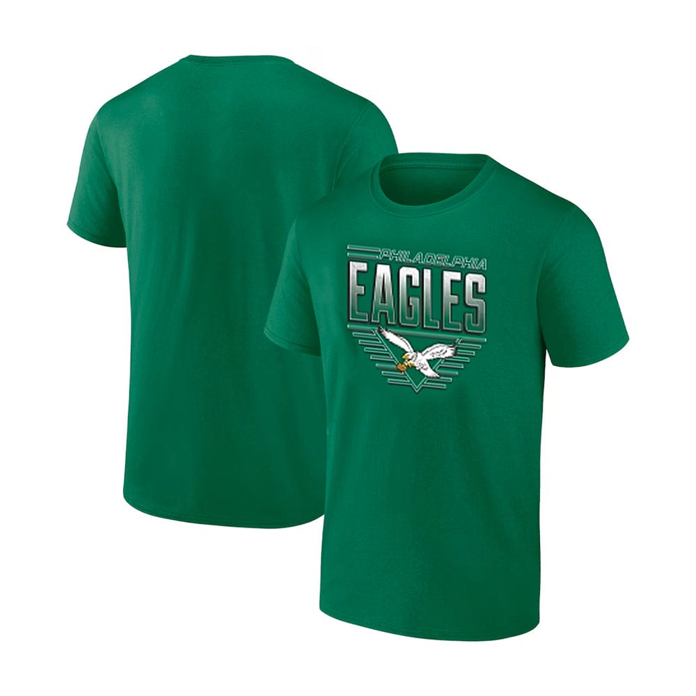 Dynasty Sports & Framing T-Shirts - Football Philadelphia Eagles Throwback V-Logo Kelly Green T-Shirt