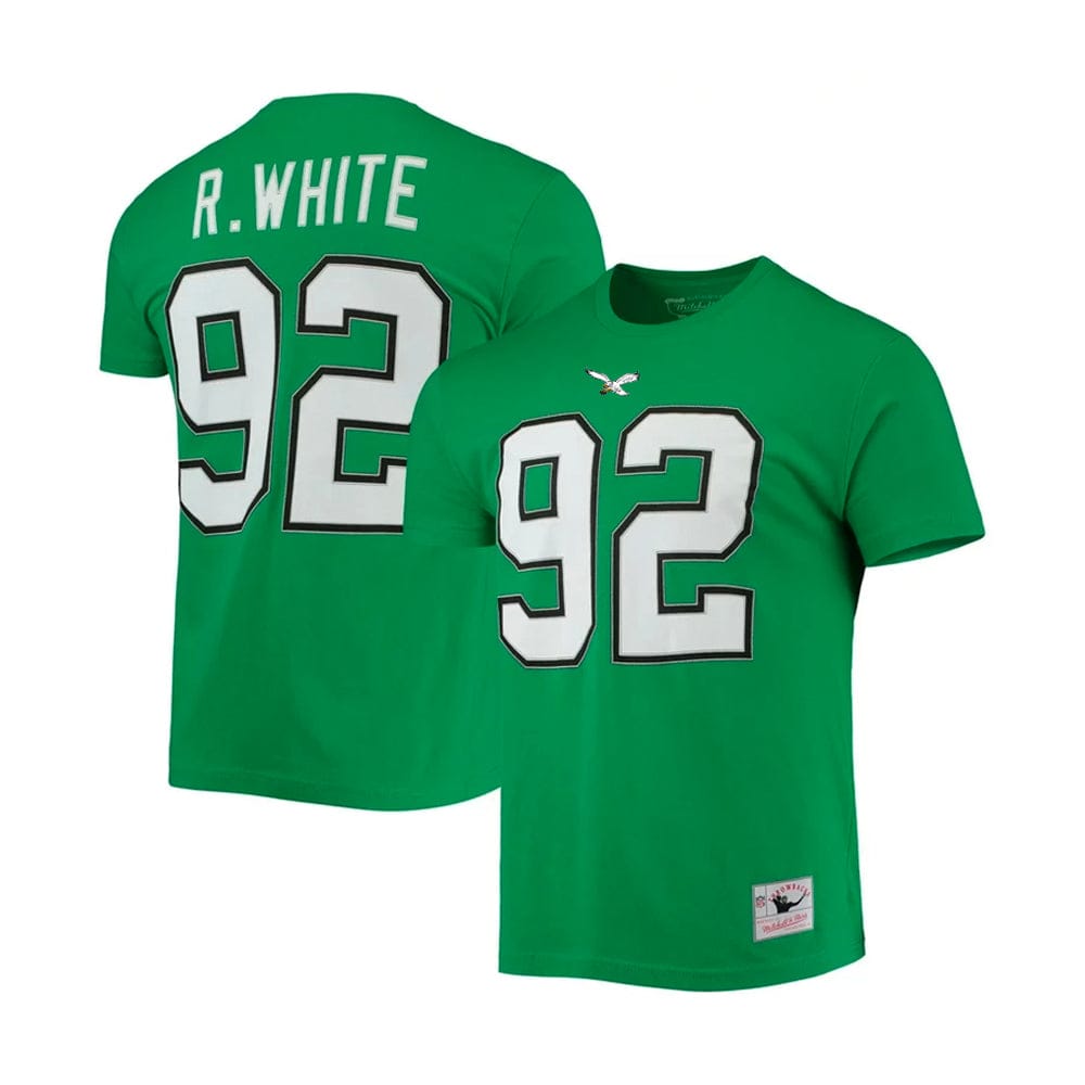 Dynasty Sports & Framing T-Shirts - Football Reggie White Philadelphia Eagles Retired Player Authentic Stack Name & Number T-Shirt