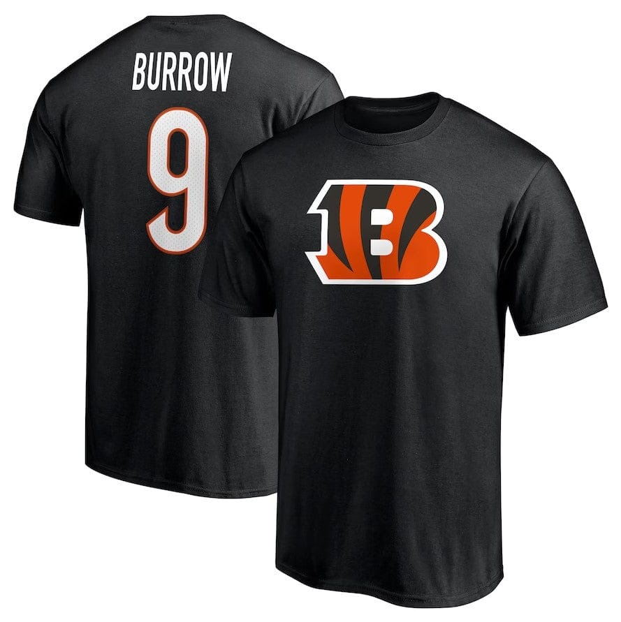 Dynasty Sports & Framing T-Shirts - Football Small Joe Burrow Cincinnati Bengals Player Icon Black T-Shirt