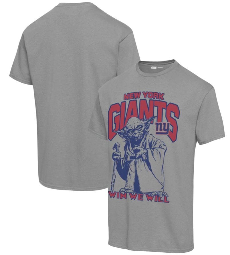 Dynasty Sports & Framing T-Shirts - Football Small New York Giants Star Wars Yoda Win We Will Vintage Football T-Shirt