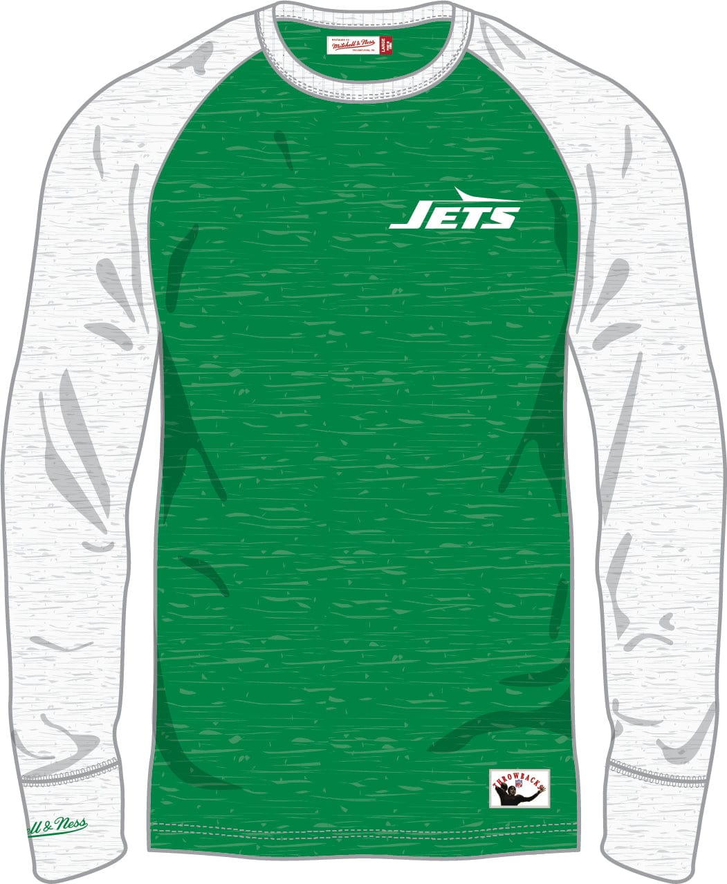 Dynasty Sports & Framing T-Shirts - Football Small New York Jets Mitchell & Ness Legendary Slub Long-Sleeve Shirt