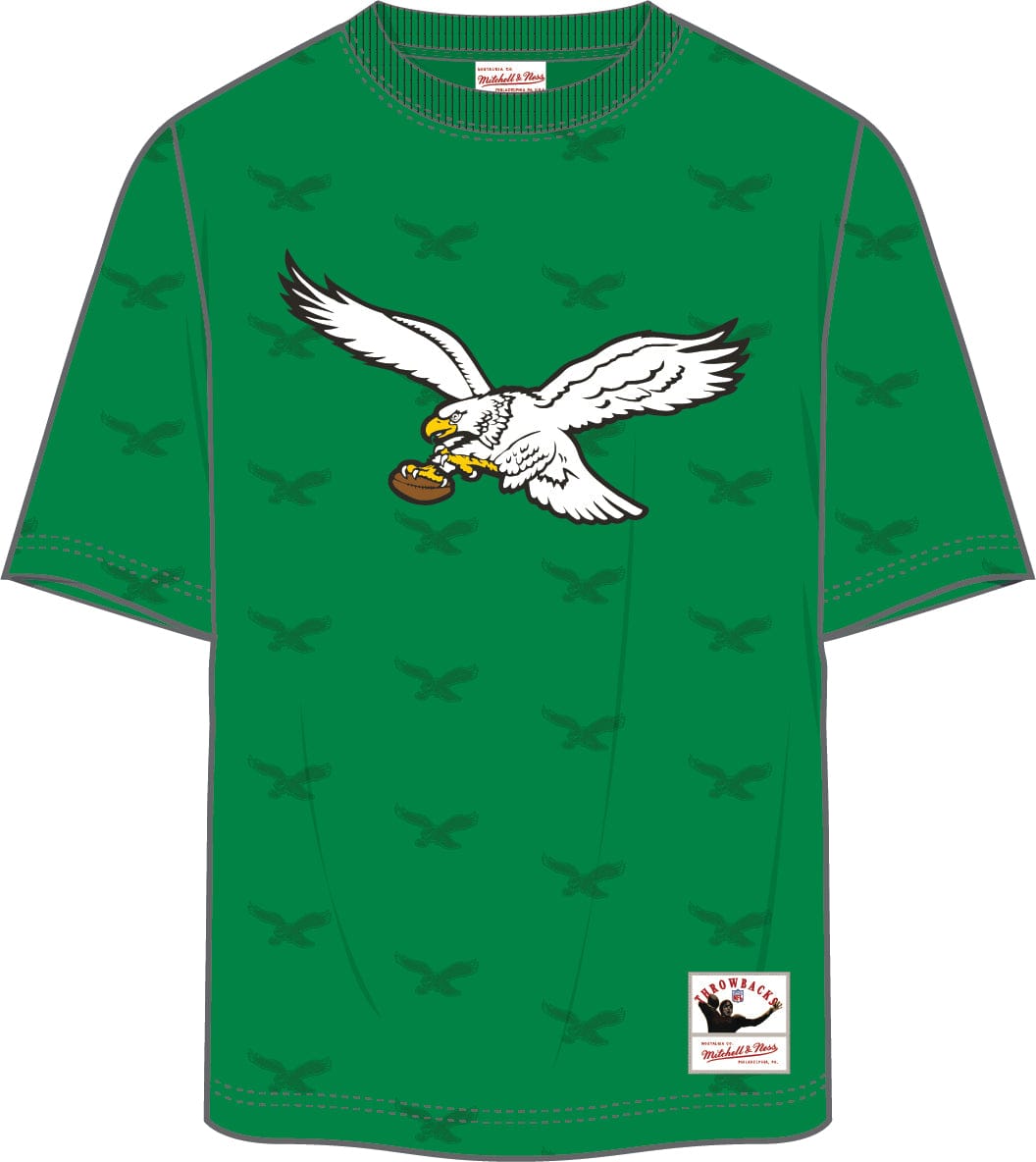 Dynasty Sports & Framing T-Shirts - Football Small Philadelphia Eagles Mitchell & Ness All Over Print T-Shirt