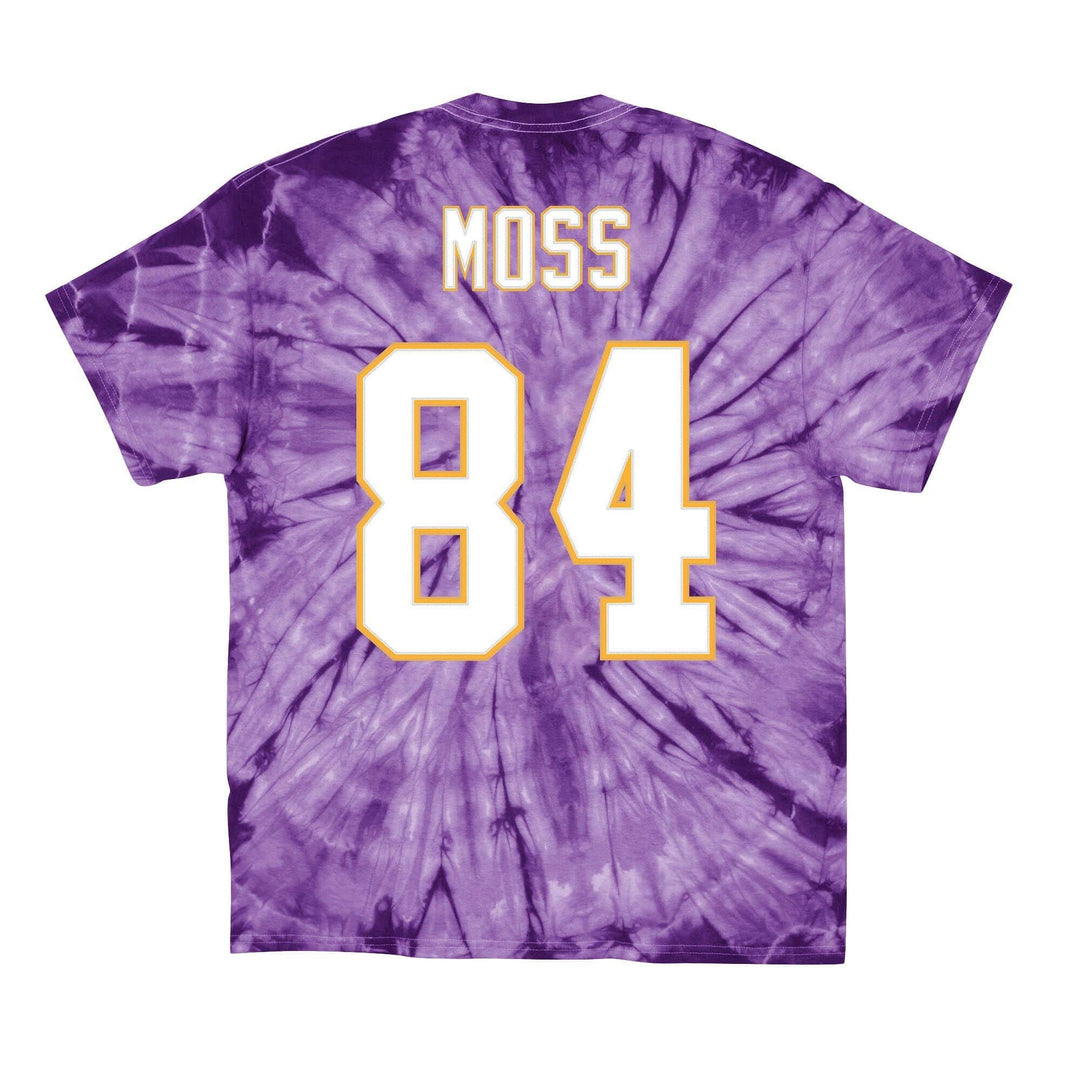 Dynasty Sports & Framing T-Shirts - Football Small Randy Moss Minnesota Vikings Mitchell & Ness Tie-Dye Retired Player Name & Number T-Shirt