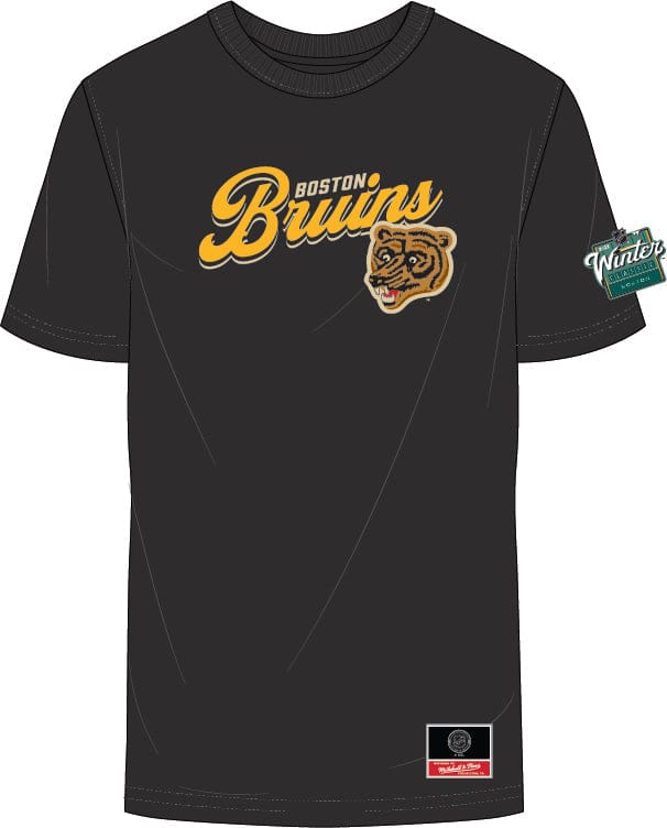 Dynasty Sports & Framing T-Shirts - Hockey Small Boston Bruins Mitchell & Ness Wordmark Lockup 2023 Winter Classic T-Shirt