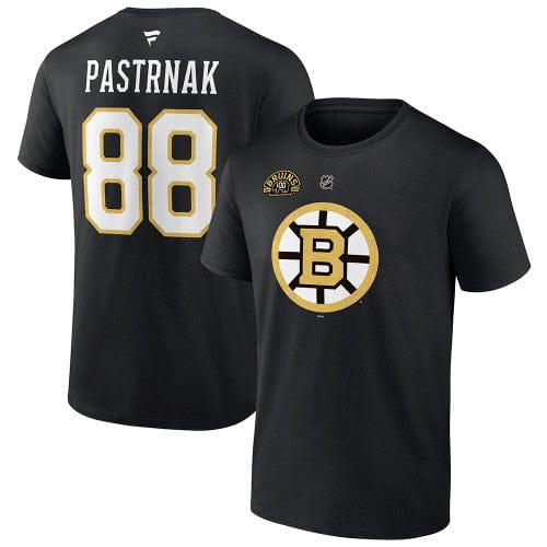 Dynasty Sports & Framing T-Shirts - Hockey Small David Pastrnak Boston Bruins 100th Centennial Gold Player Shirt