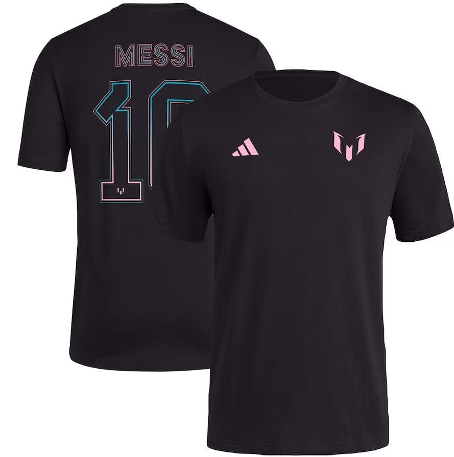Dynasty Sports & Framing T-Shirts - Soccer Small Messi x adidas Name & Number T-Shirt - Black