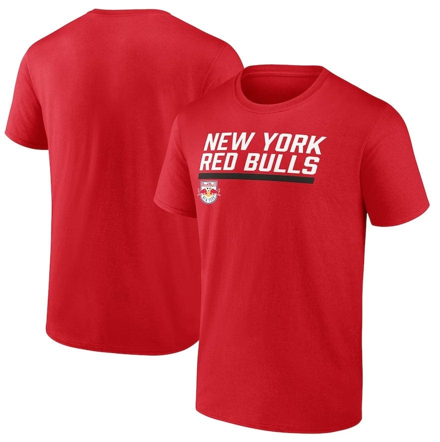 Dynasty Sports & Framing T-Shirts - Soccer Small New York Red Bulls Stacked Slant T-Shirt - Red