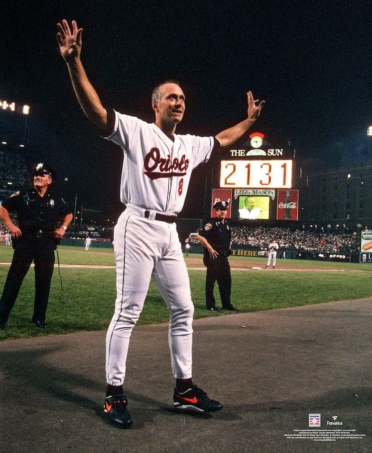 Dynasty Sports & Framing Unframed Baseball Photos Cal Ripken, Jr. Baltimore Orioles 2131st Game 8" x 10" Baseball Photo