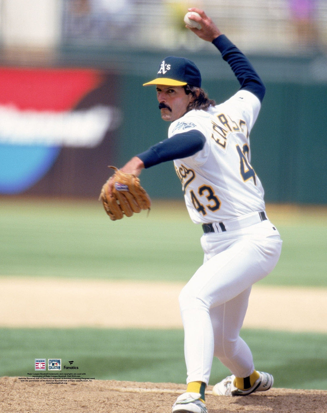 Dynasty Sports & Framing Unframed Baseball Photos Dennis Eckersley Oakland Athletics Pitching MLB Photo