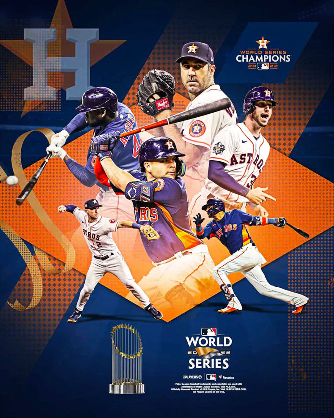 Dynasty Sports & Framing Unframed Baseball Photos Houston Astros 2022 World Series Champions 8" x 10" Baseball Photo
