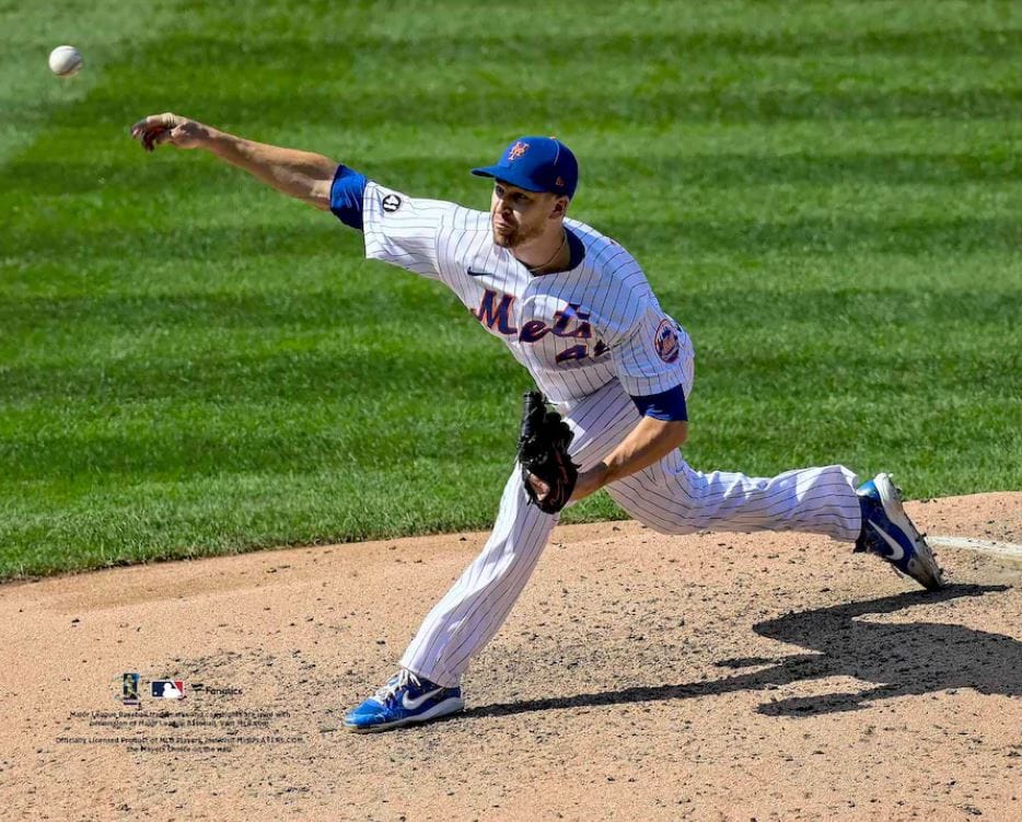 Dynasty Sports & Framing Unframed Baseball Photos Jacob deGrom in Action New York Mets 8" x 10" Baseball Photo