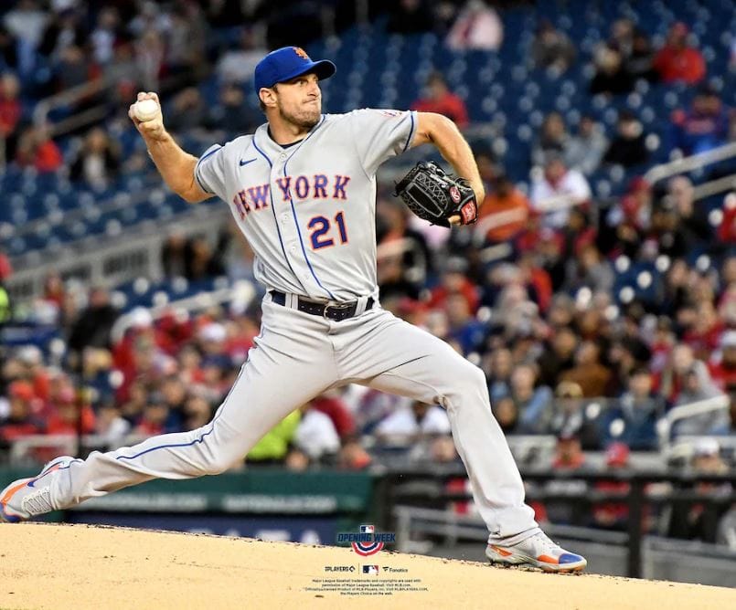 Dynasty Sports & Framing Unframed Baseball Photos Max Scherzer in Action New York Mets 8" x 10" Baseball Photo