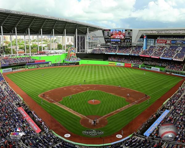 Dynasty Sports & Framing Unframed Baseball Photos Miami Marlins Marlins Park 8" x 10" Baseball Stadium Photo