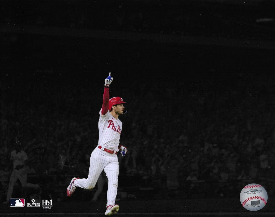 Dynasty Sports & Framing Unframed Baseball Photos Trea Turner Celebration Philadelphia Phillies 8" x 10" Blackout Baseball Photo