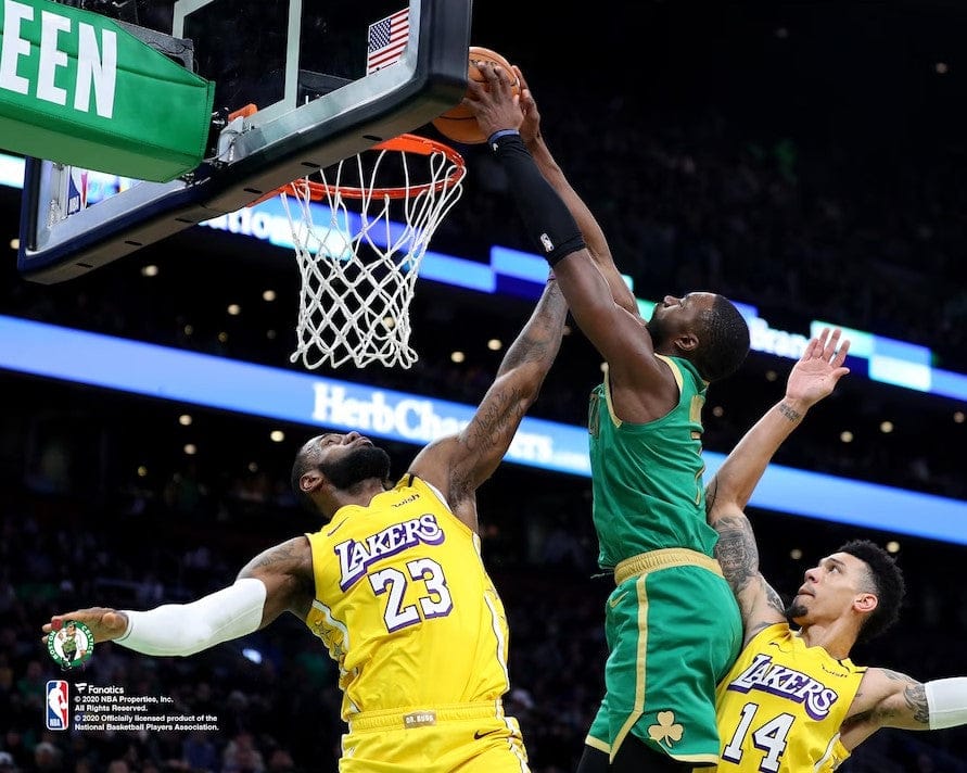 Dynasty Sports & Framing Unframed Basketball Photos Jaylen Brown Dunks Over LeBron Boston Celtics 8" x 10" Basketball Photo