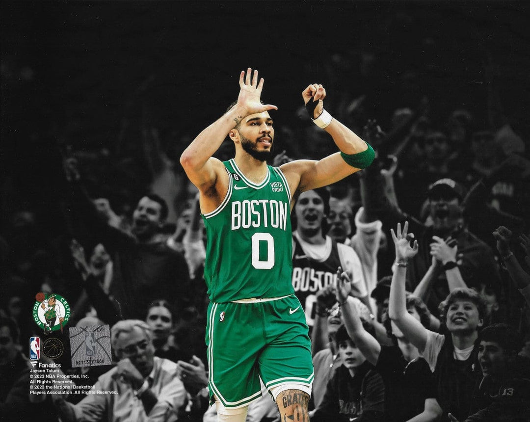 Dynasty Sports & Framing Unframed Basketball Photos Jayson Tatum 51-Point Game 7 Boston Celtics 8" x 10" Blackout Basketball Photo