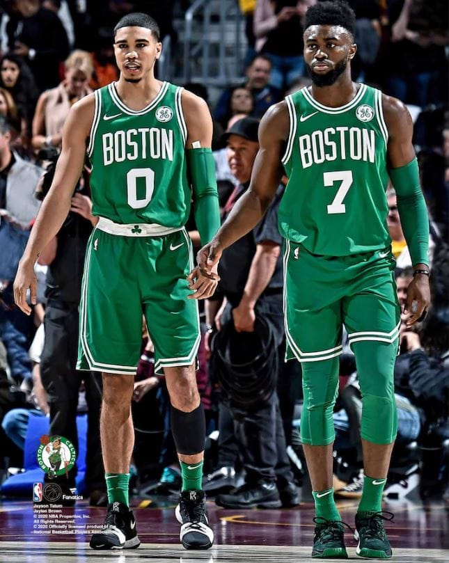 Dynasty Sports & Framing Unframed Basketball Photos Jayson Tatum and Jaylen Brown Boston Celtics 8" x 10" Basketball Photo