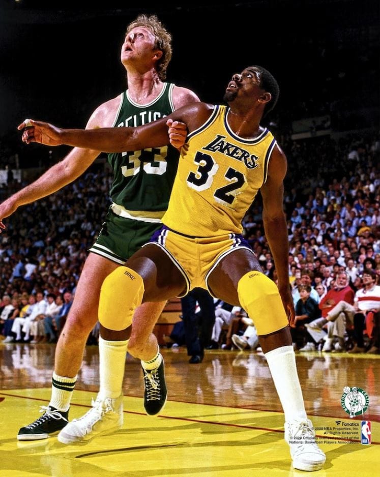 Dynasty Sports & Framing Unframed Basketball Photos Larry Bird v. Magic Johnson 8" x 10" Basketball Photo