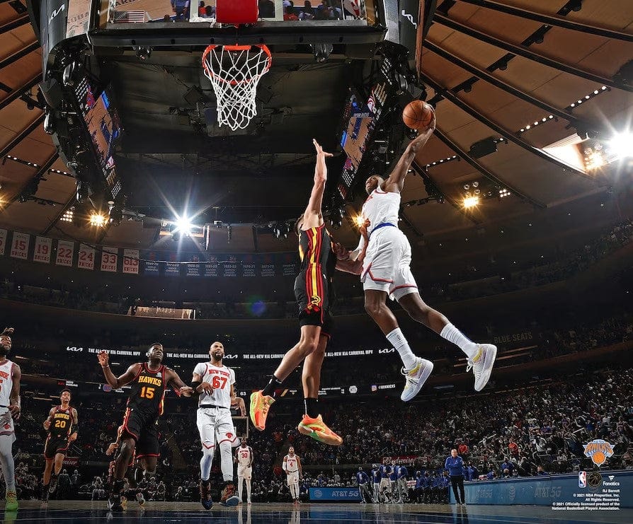 Dynasty Sports & Framing Unframed Basketball Photos RJ Barrett Slam Dunk New York Knicks 8" x 10" Basketball Photo