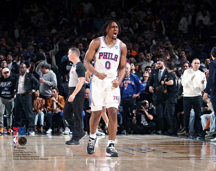 Dynasty Sports & Framing Unframed Basketball Photos Tyrese Maxey Playoff Celebration Philadelphia 76ers 8" x 10" Basketball Photo