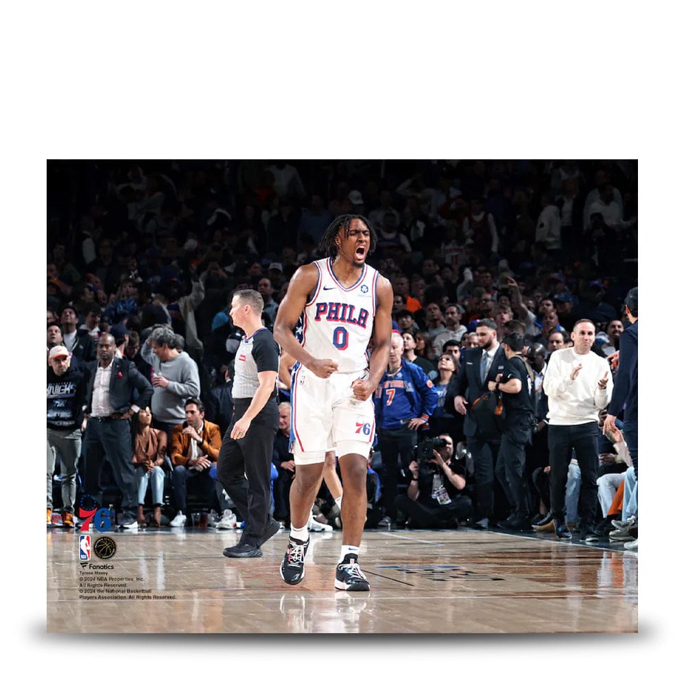 Dynasty Sports & Framing Unframed Basketball Photos Tyrese Maxey Playoff Celebration Philadelphia 76ers 8" x 10" Basketball Photo