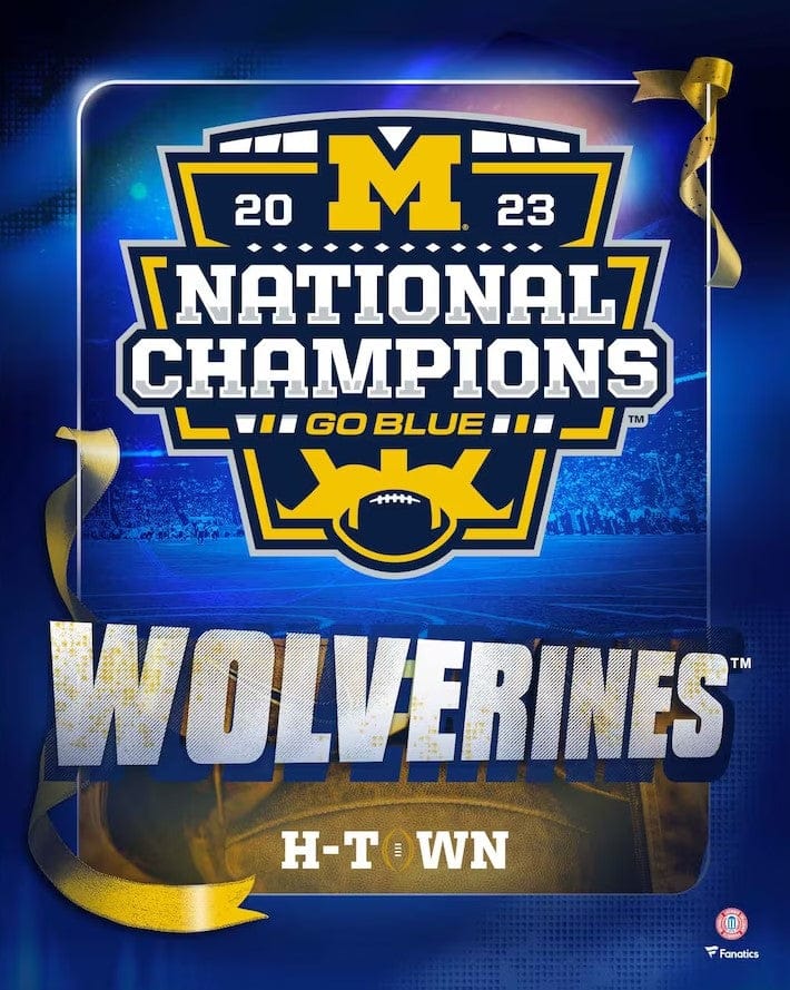Dynasty Sports & Framing Unframed College Photos Michigan Wolverines 2023 National Champions 8" x 10" College Football Collage Photo