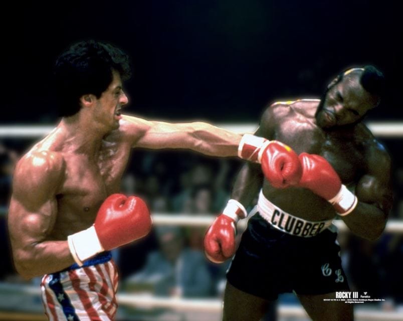 Dynasty Sports & Framing Unframed Entertainment Photos Rocky Balboa v. Clubber Lang 8" x 10" Movie Photo