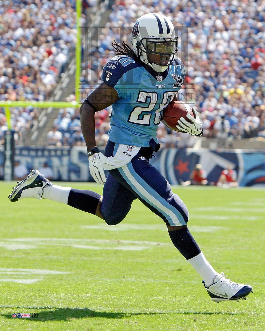 Dynasty Sports & Framing Unframed Football Photos 8x10 Photo Chris Johnson in Action Tennessee Titans Football Photo