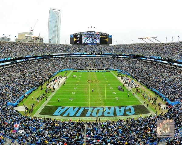 Dynasty Sports & Framing Unframed Football Photos Carolina Panthers Bank of America Stadium NFL Football 8" x 10" Photo