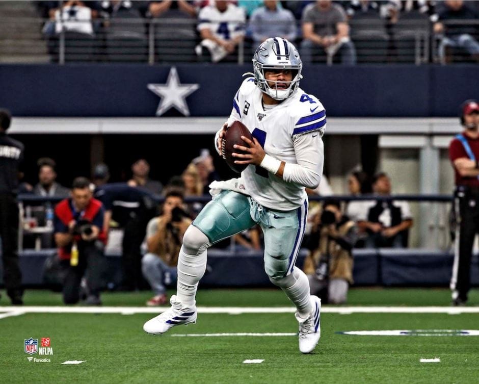 Dynasty Sports & Framing Unframed Football Photos Dak Prescott in Action Dallas Cowboys 8" x 10" Football Photo